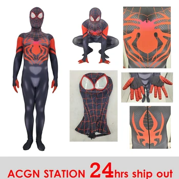

Marvel Spider-Man Costume Spider-Verse Miles Morales Cosplay Costume Spiderman Pattern Jumpsuits halloween costume