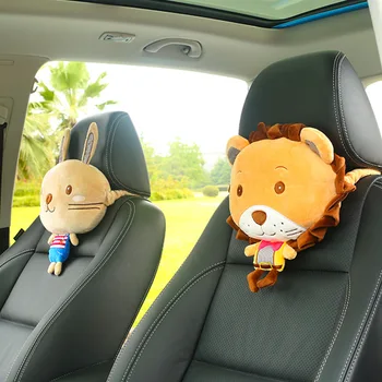 

Cute Cartoon Car Headrest Four Seasons Car Seat Pillow Neck Support Car Universal Neck Pillow Car Seat Backrest