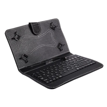 

Keyboard and Case for 7-Inch Tablets (7 Inch USB TO mini USB Keyboard, Black)