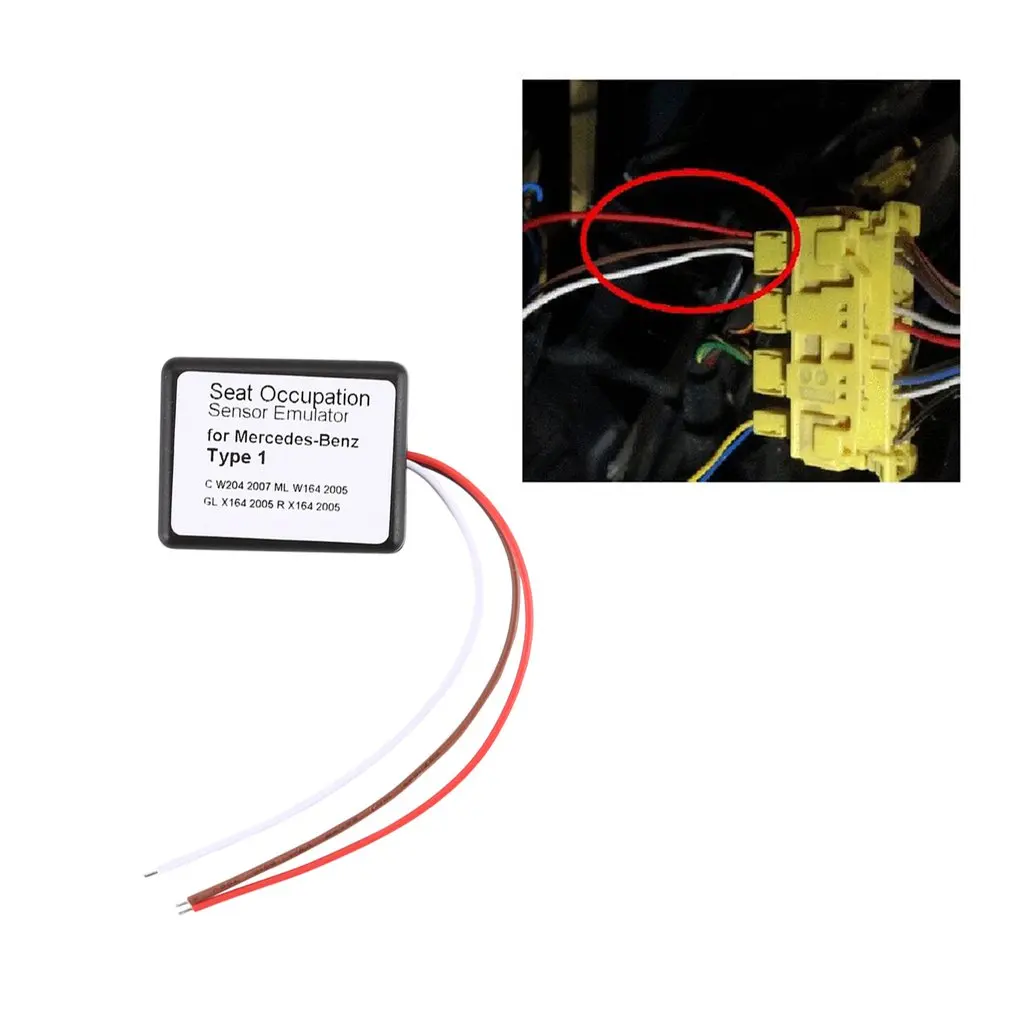 For Mercedes-Benz MB SRS emulator E W211 SL W230 SLK W171 seat emulator Airbag reset tool type 2