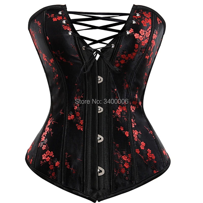 Markeret Tempel blotte Caudutas Sexy Black Red Corsets and Bustiers Lace Up Corset Top For Wedding  Dress Plus Size Embroider Overbust Burlesque 6xl|Bustiers & Corsets| -  AliExpress