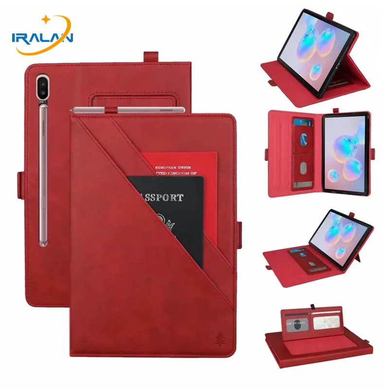 

Premium Leather Case for Samsung Galaxy Tab S6 10.5 2019 T860 T865 Tablet Smart Stand Cover for Galaxy Tab S6 10.5 Case+Film+Pen