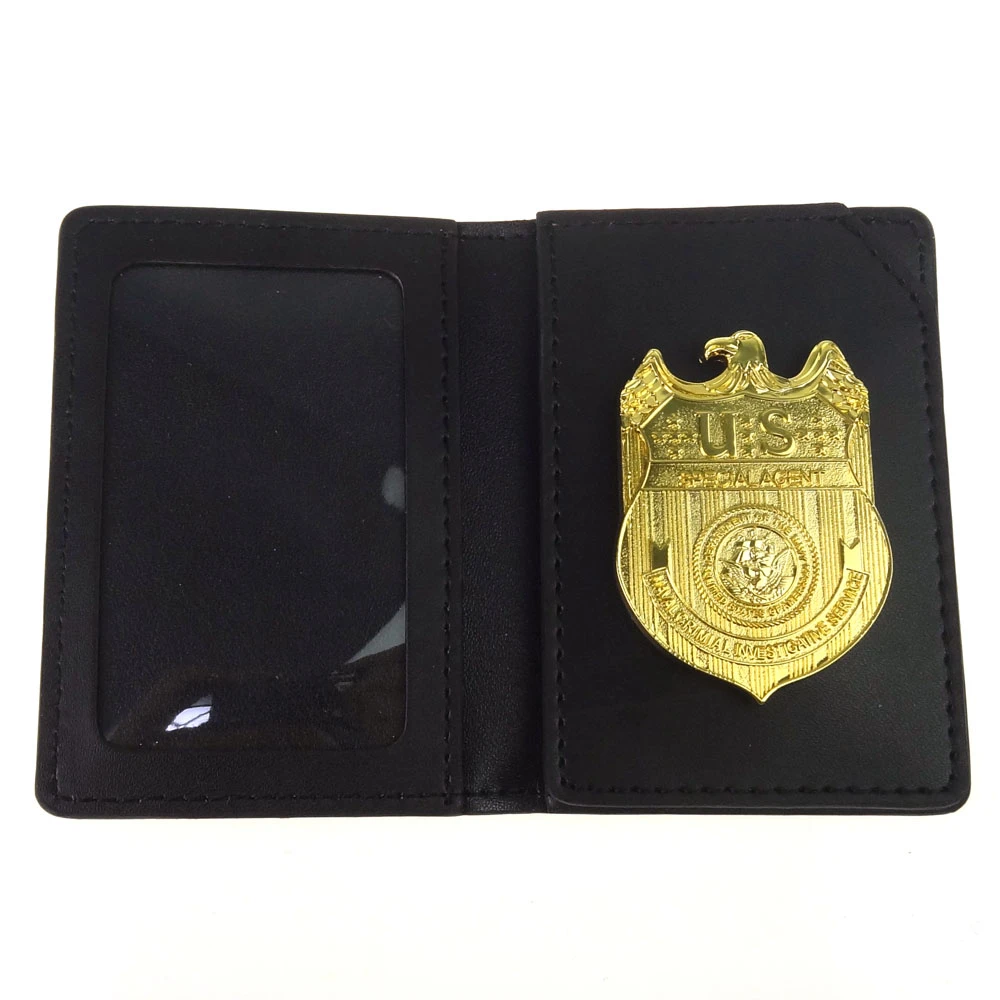 vampire costume women Halloween Cosplay NCIS Badge Special Agents Naval Criminal Investigative Service Movie Full Metal Golden with Holder Case anime outfits