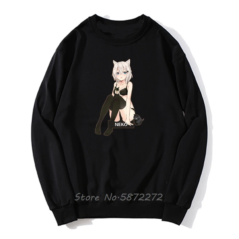 Толстовки для девочек Neko Waifu Ahegao Отаку сенпай нерди манга японские комиксы аниме