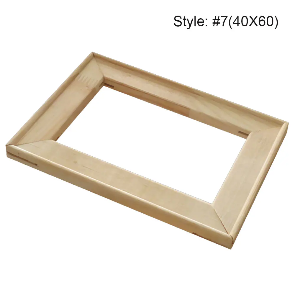 40X60 Practical Art Frame Blank Frame Wooden Frame Wall Decoration Arts and Crafts Canvas Oil Painting Home Furnishing Furnishings - Цвет: 40X60