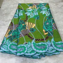 Новая Венди гипюровая кружевная ткань с вышивкой высокого качества восковая кружевная ткань со шнуром африканская восковая кружевная ткань для платья WD102824