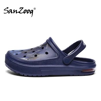 

Men Clogs Rubble Beach Sandals Mens Summer Garden Shoes Fashion Zuecos Hombre Sandalias Playa Slip On EVA Light