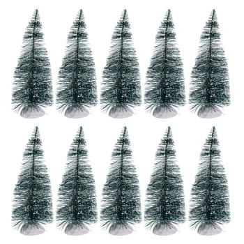

1Set 24Pcs Christmas Desktop Decorations Mini 4CM Christmas Pine Tree Ornaments