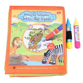 

Baby Kids Water Drawing Painting Cloth Book with Pen Reusable Learning Playing Toys Presents for Kids