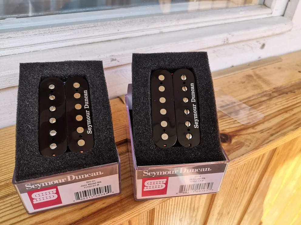 Seymour Duncan хамбакер электрогитара пикап SH2n JAZZ и SH4 JB Модель 4 проводника черный 1 комплект(2 шт
