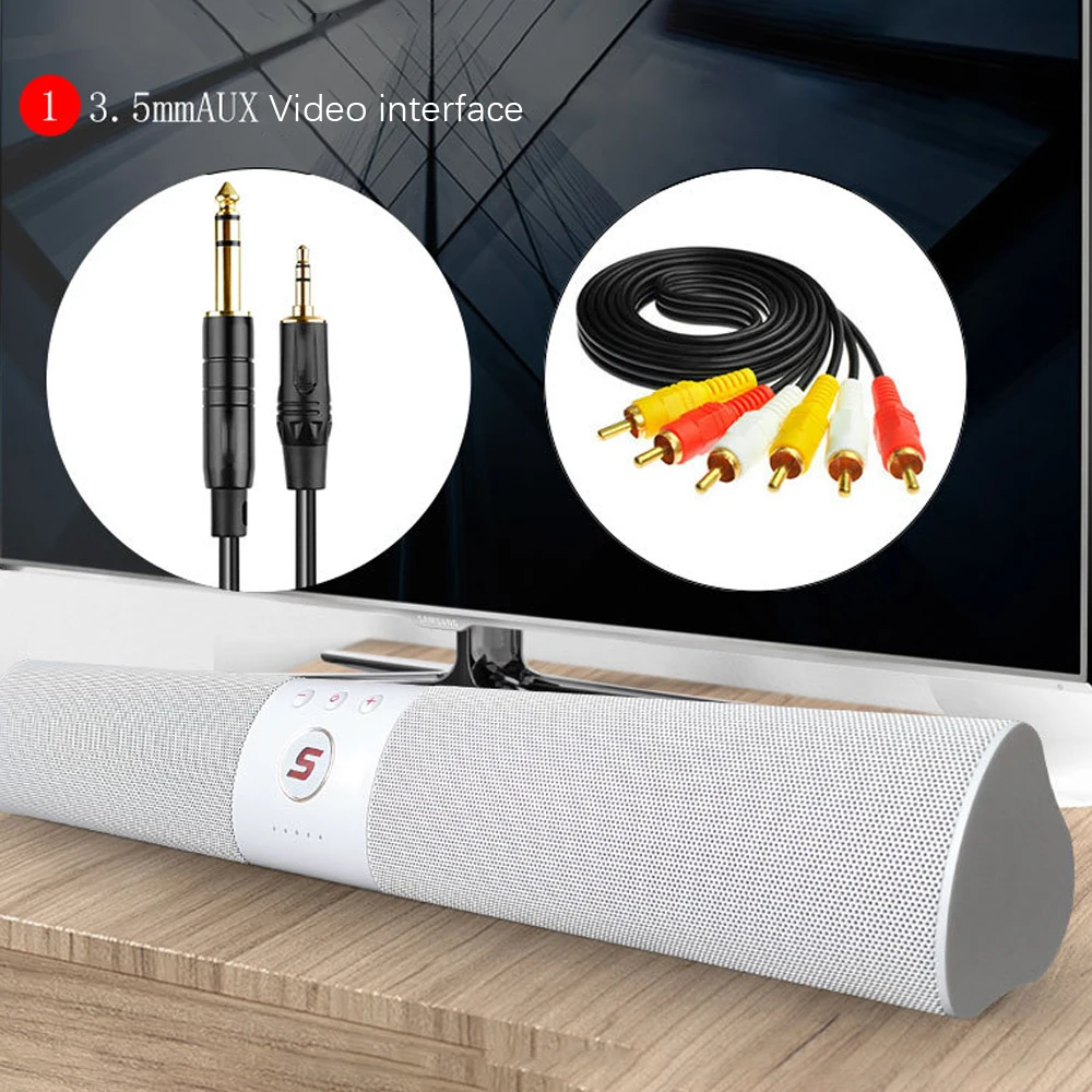 

Home portable speaker with Aux port USB TF Radio FM best-selling speakers bombox speaker Subwoofer HiFi stereo sound 2019 New