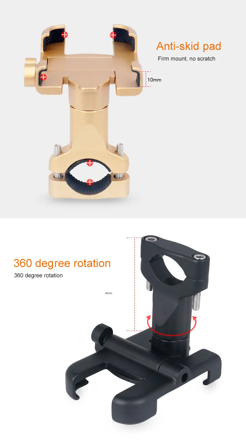 Deemount крепкий кронштейн для телефона на руль велосипеда мотоцикла 360D вращающийся держатель gps крепление для электровелосипеда кронштейн для скутера
