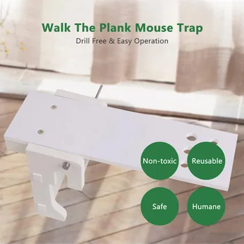 

Walk The Plank Mouse Trap Mice Cage Rat Trap Reusable Smart Rodent Mouse Rat Live Trap Auto Reset Mice Catcher Tools No Kill