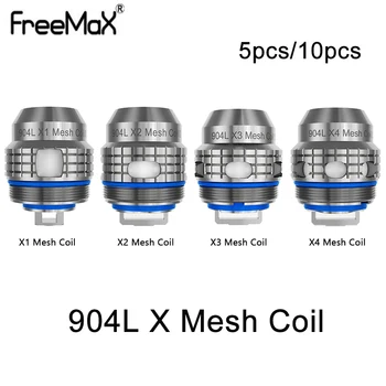 

5pcs/lot Freemax 904L X Mesh Coil X1 0.15ohm/ X2 0.2ohm/0.5ohm / X3 0.15ohm / X4 0.5ohm for Fireluke 3 /Fireluke M / Maxus 100W