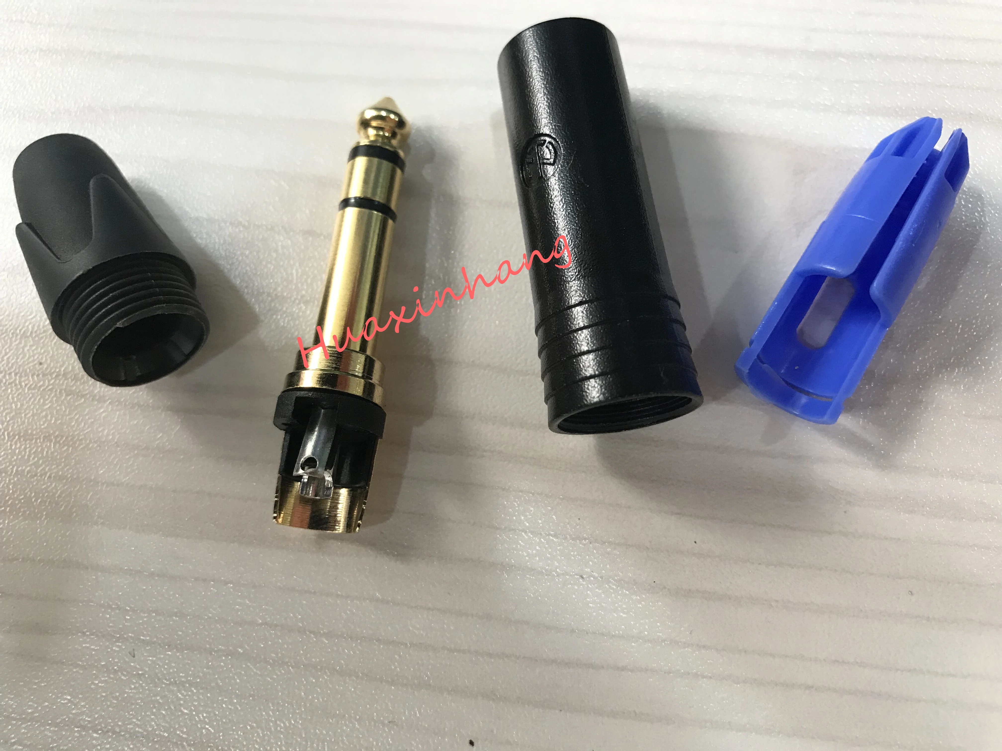 10 шт./лот для Neutrik NP3X 24K золотое покрытие 3 полюса 6,35 мм 6,5 мм стерео разъем для DIY кабеля
