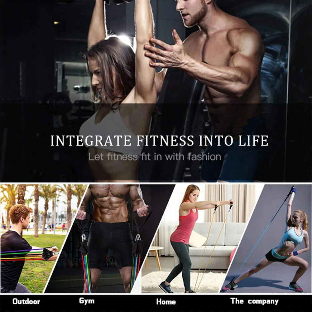 Person - FlexBands™ High-quality 11 Piece Fitness Resistance Band Set