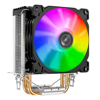 

JONSBO CR1200 CPU Radiator with 2 Heat Pipes for Desktop Host Computer 3PIN 12V RGB LED CPU Fan Radiator