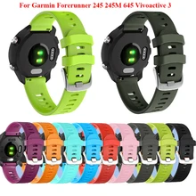 JKER 20 мм спортивный силиконовый ремешок для часов для Garmin Forerunner 245 245M 645 Vivoactive 3 Vivomove HR умный Браслет