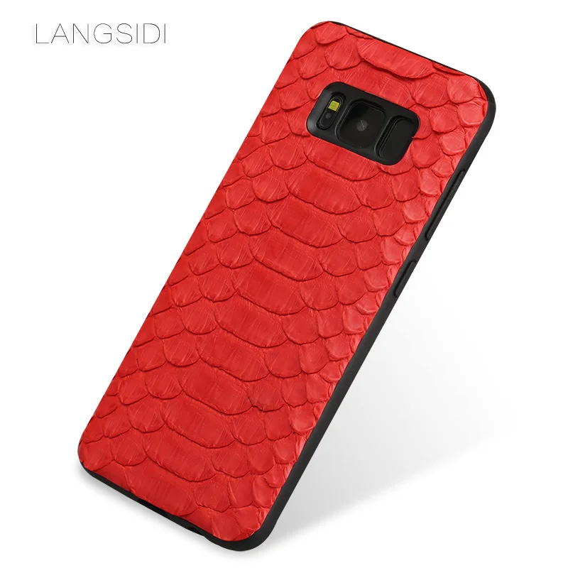 Натуральная кожа; мужские лоферы под кожу питона чехол для samsung Galaxy s10 S8 S8 плюс S9 S9 plus s7 Note 10 плюс 9 8 a50 a70 a30 Роскошные Snakeskins крышка