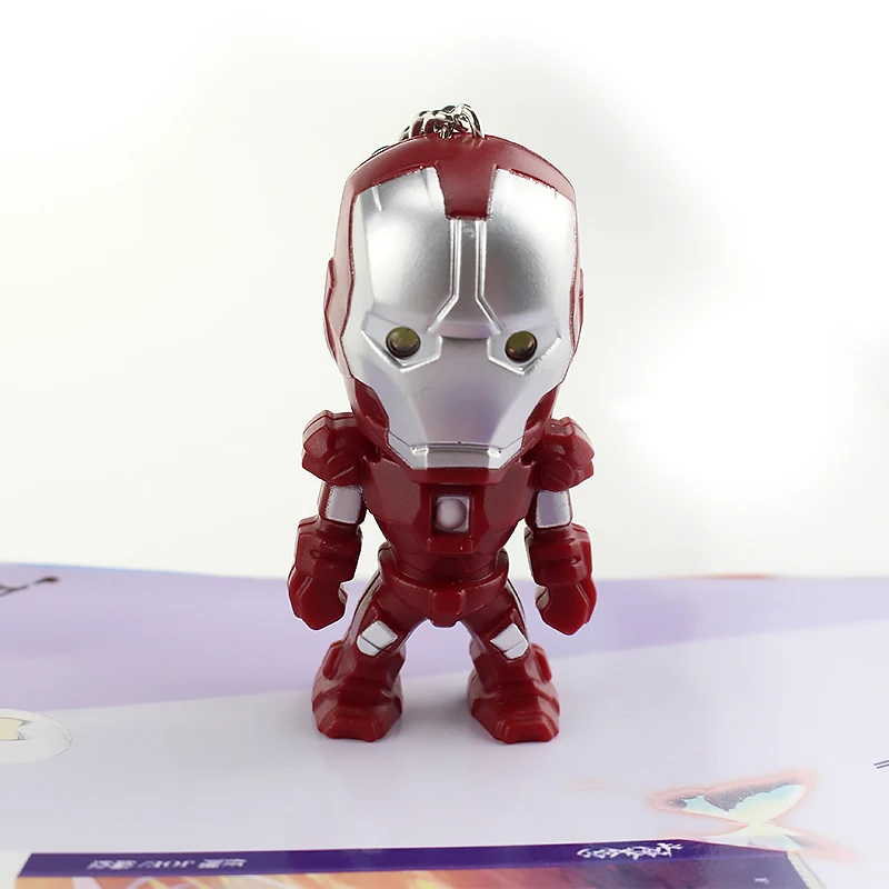 Брелок с Железным человеком Мстители alliance брелок Ironman с светодиодный кулон брелок свет и звук брелок ювелирные изделия для ребенка подарок