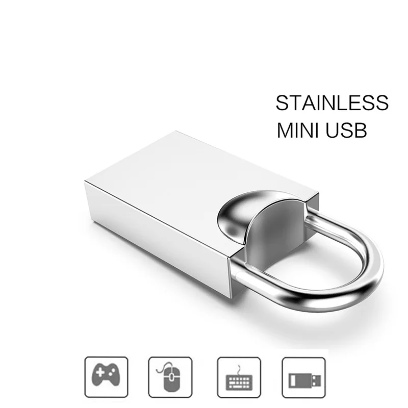 Супер мини-usb флэш-накопитель 64 ГБ 16 ГБ 8 ГБ металлический флеш-накопитель 128 ГБ 32 ГБ карта памяти Флешка накопитель флэш-диск индивидуальный логотип