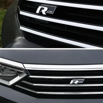 

High-quality ABS Chrome Front grille Rline Sign decoration Pieces Car Styling for 2017-2020 Volkswagen Passat B8L B8