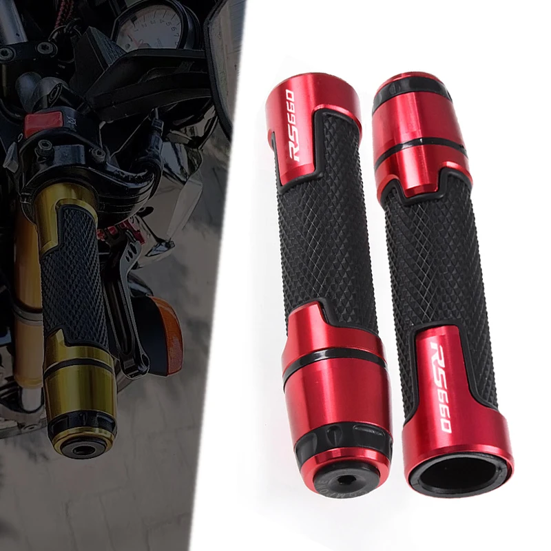 Nuovo Design 7/8 ''22Mm Manopole Moto Manopole Antiscivolo Manopole Manubrio Manubrio Per Aprilia Rs660 Tuono 660