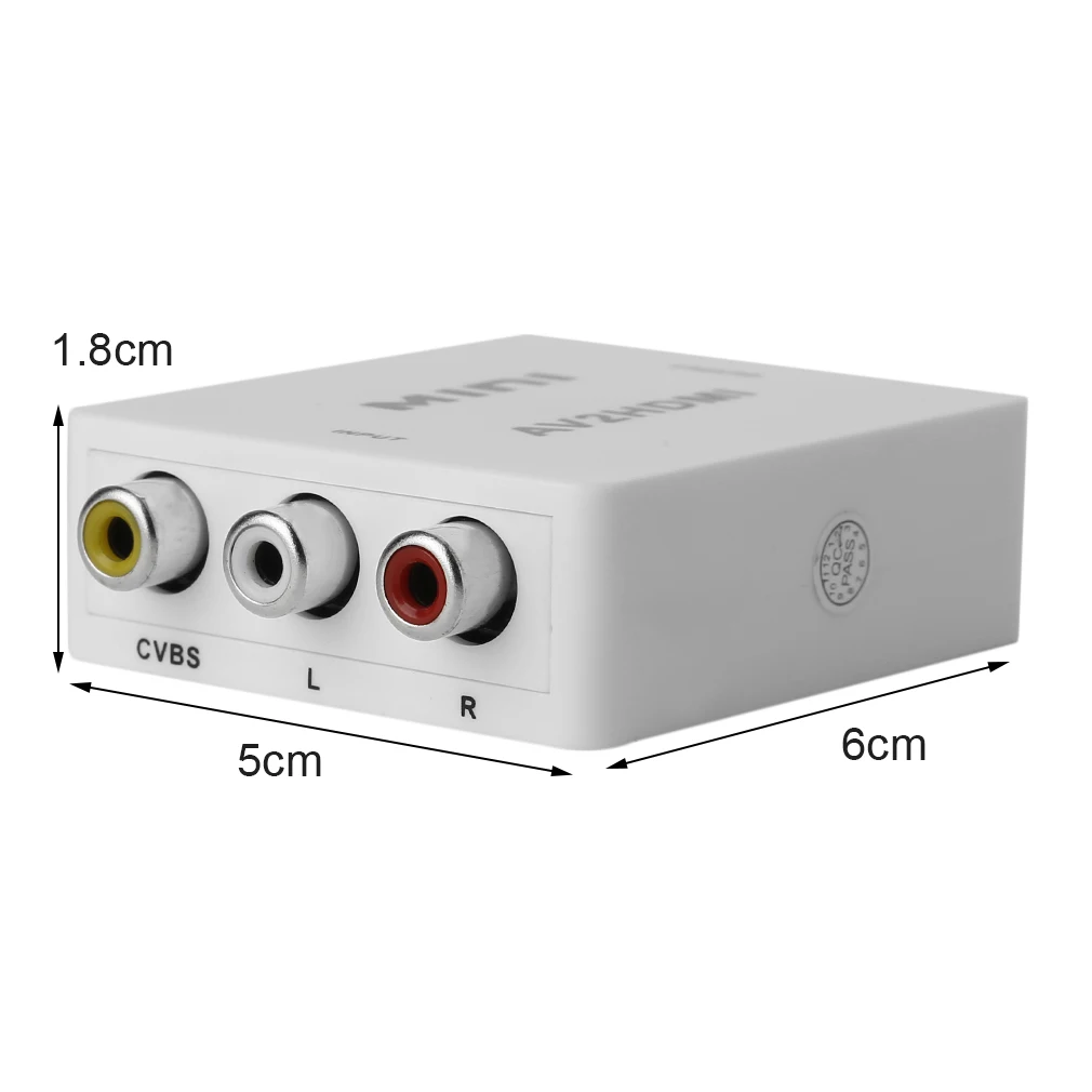 Универсальный мини 1080P AV к HDMI конвертер ANQ-M609 Профессиональный для ПК ноутбук планшет DVD HDTV