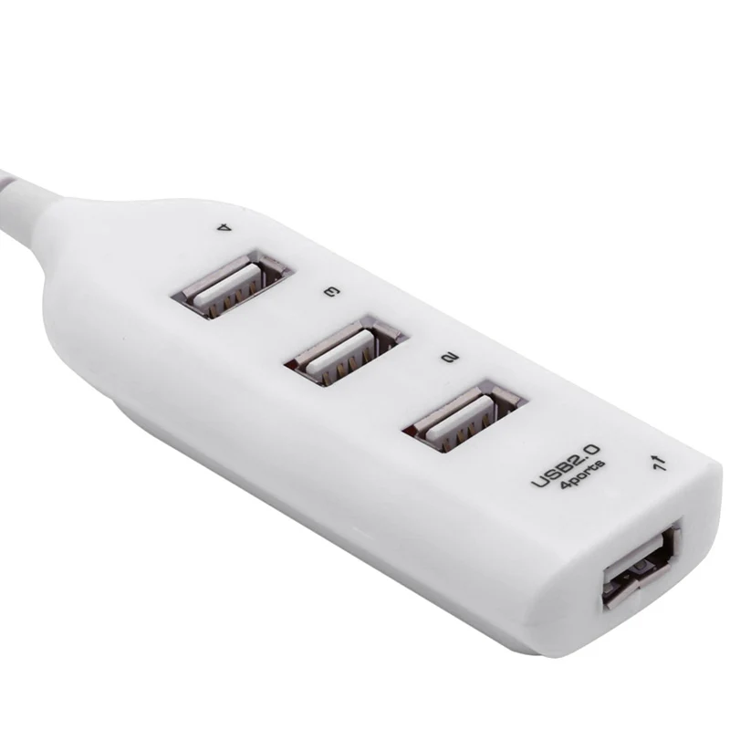 Мини USB 2,0 Высокое Скорость 4 Порты и разъёмы usb-хаб разветвитель адаптер для ПК компьютера, мобильного телефона, Портативный USB2.0 соединительный узел