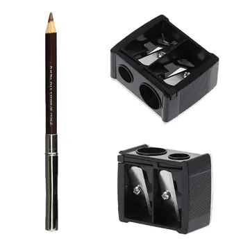 

2 Holes Cosmetic Pencil Sharpener for Eyebrow Lip Liner Eyeliner Pen Tool
