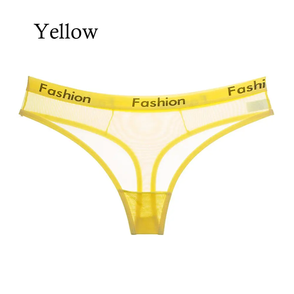 yellow Женское нижнее белье, сексуальные кружевные трусики танга, трусики, хорошее эластичное нижнее белье для женщин, мини стринги на бретелях, сексуальное женское белье, женские бесшовные трусы - Цвет: yellow