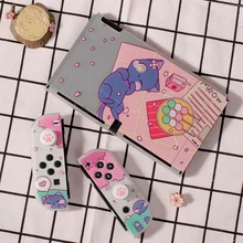 

Cartoon Switch Oled Shell Soft TPU Cover for Nintendo Switch OLED JoyCon Controller Shell Protective Cover Thumb Cap Accessories