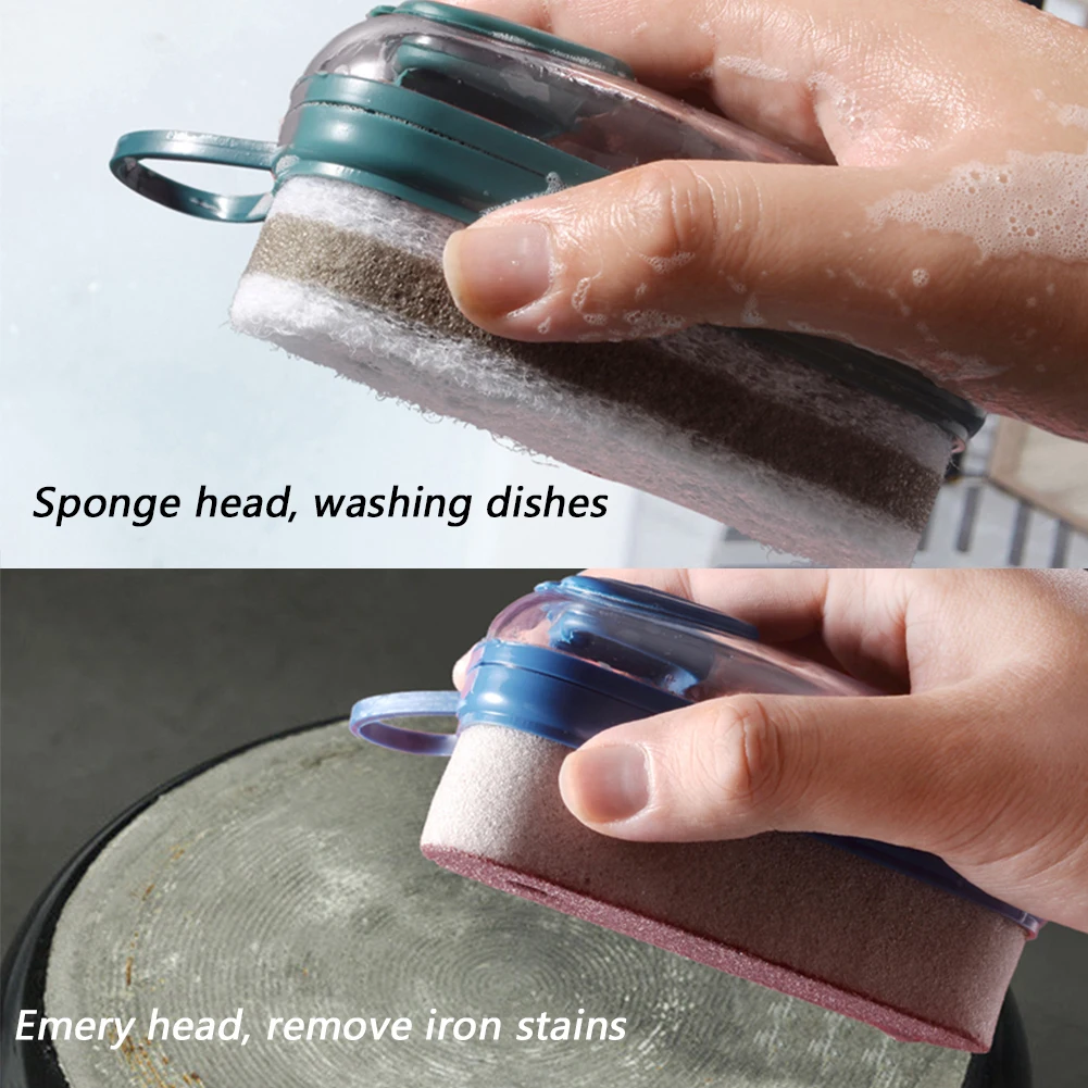 Household Laundry Brush Pot Washing Soft Brush Handheld Kitchen Dishwashing Brushautomatic Liquid Addition Shoe Cleaning Tools