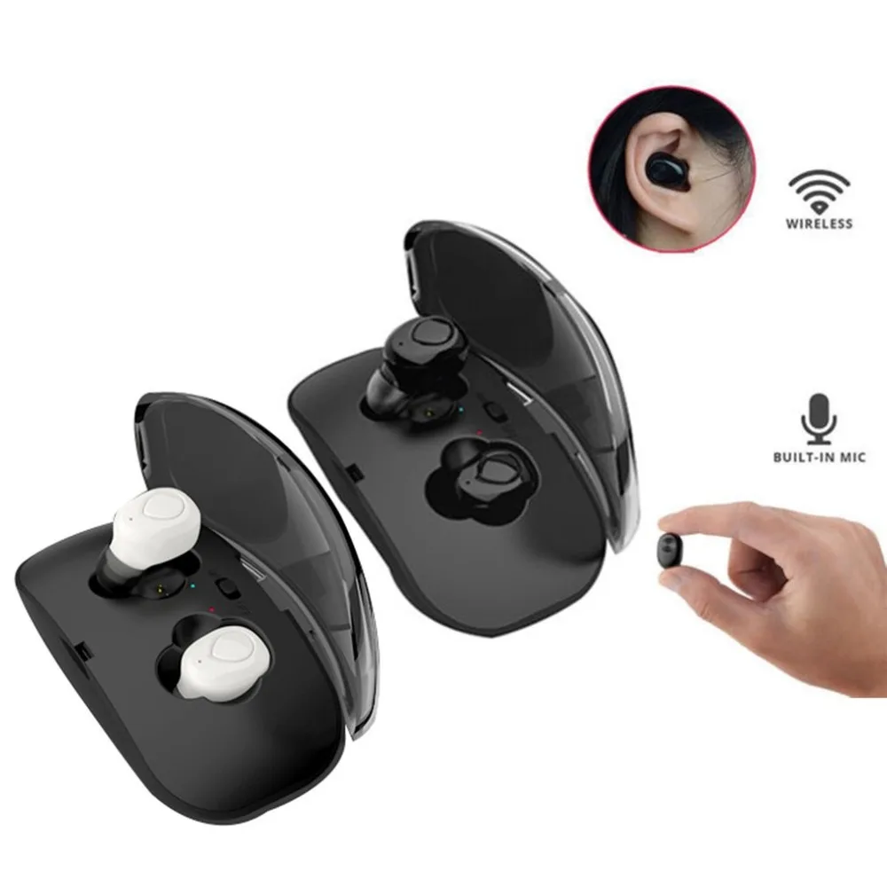 Мини-близнецы истинные беспроводные наушники-вкладыши стерео Bluetooth наушники гарнитура подключена Bluetooth 4,2 с более быстрым сопряжением