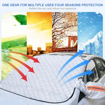 

Winter Car Windshield Cover Windscreen Front Covers Anti Snow Frost Ice Protection Shield Waterproof Protector Heat Sun Mat
