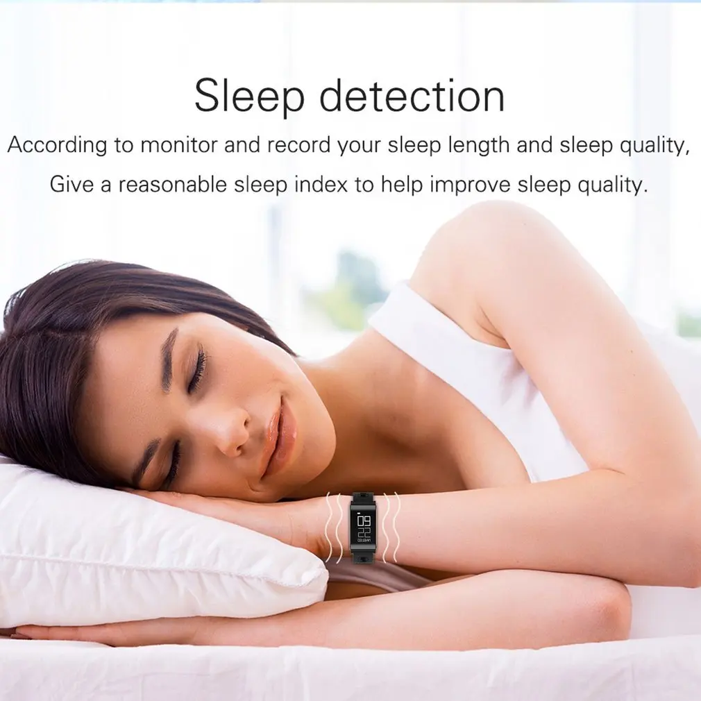 Ultra-thin Bluetooth Smart Wristband Fashion Waterproof Fitness Watch intelligent Wristband Lightweight with Heart Rate Monitor