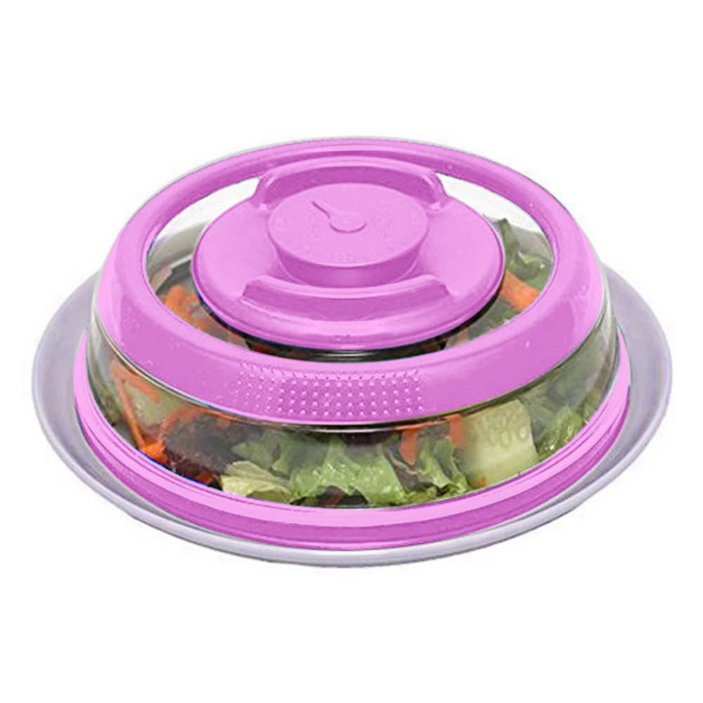 Pink Универсальная Вакуумная Крышка для сохранения свежести пищевых продуктов с вакуумной крышкой для сохранения свежести - Цвет: Pink
