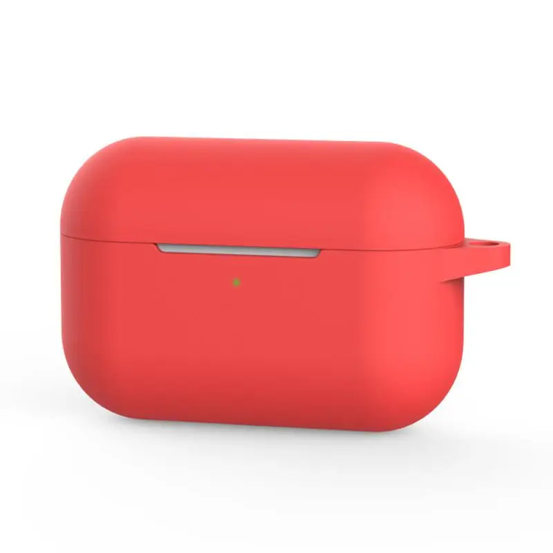 02 red Для AirPods Pro беспроводной Bluetooth зарядный чехол силиконовый защитный кожаный чехол Аксессуары для Airpods зарядная коробка - Цвет: 02 red