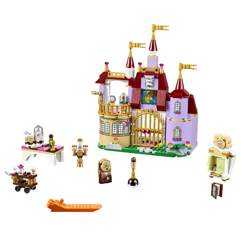 

37001 Princess Belle's Castle Bricks Beauty and The Beast Enchanted Building Blocks Girl Kids Toys Compatible with Toys