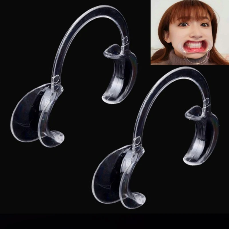 Free shipping Teeth Whitenng Mouth Opener M Size Plastic Tooth Whitening Cheek Retractor C Type Dental 4