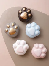 

Children's Room Furniture Cabinet Drawer Single Hole Small Handle Cartoon Light Luxury Cute Cat Claw Handle Cabinet Handles