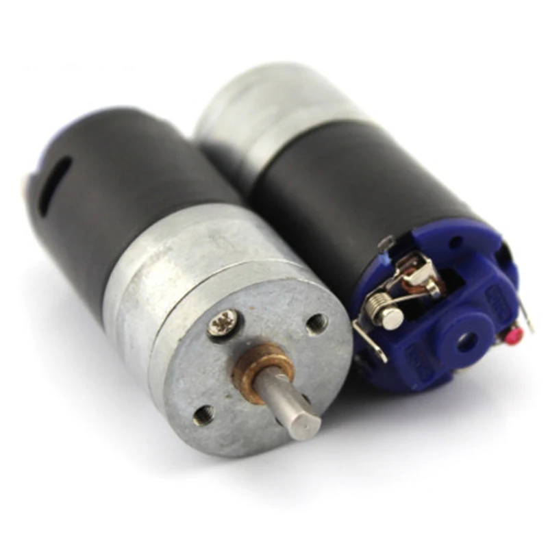 Черная оболочка DC6-12V GM25 8 Вт 26 370-20-12 D8 980 об/мин 490 1:20 для модели гусеничного