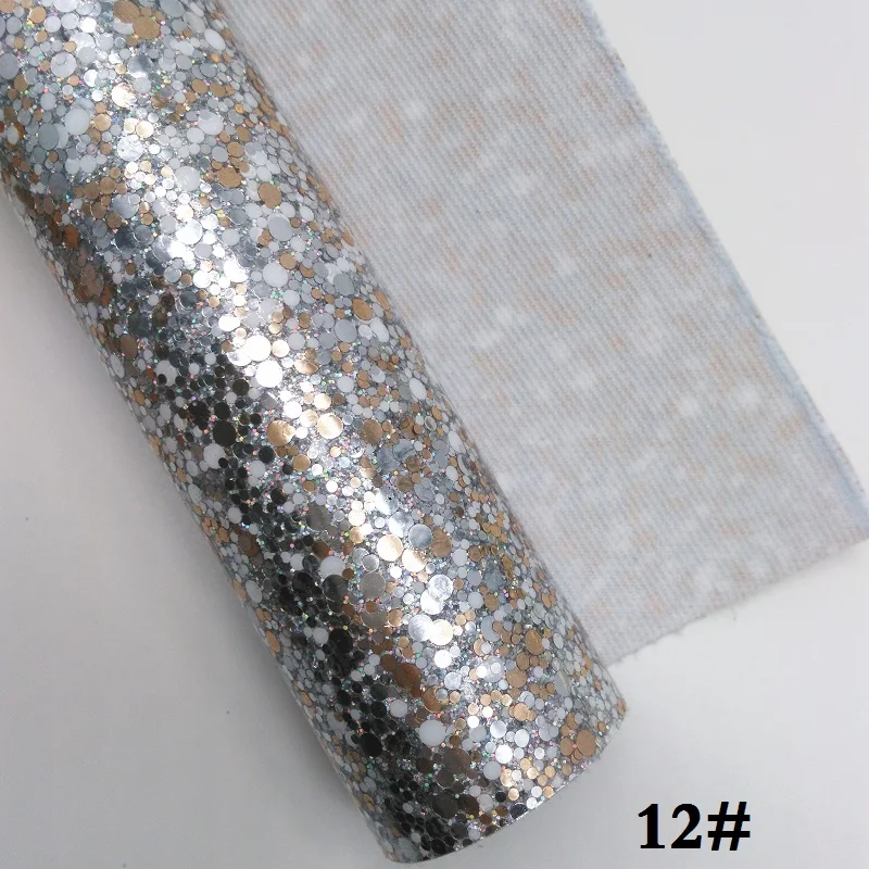 12 Блестящая кожа 30X134 см, блестящая кожаная ткань для бантов, GM390 - Цвет: 12