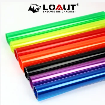 

JGAUT 30x120cm 2019 New Car Lights Sticker Color Change Wrap Sheet Roll Film Car stickers Decals Styling Exterior Accessories