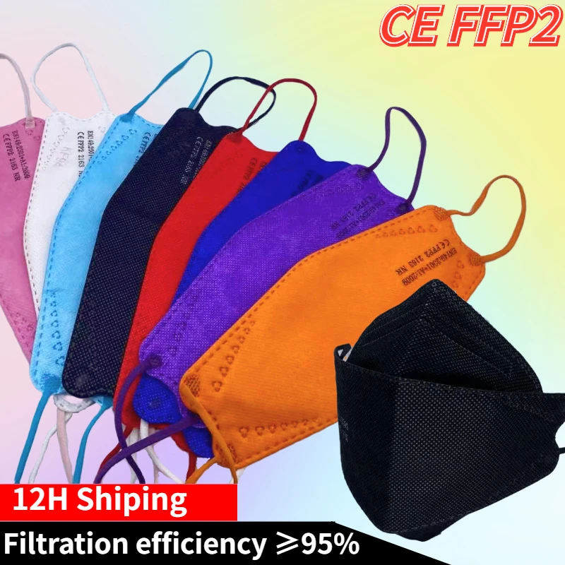 Mascarilla facial fpp2 fpp2, máscara respiratoria de color negro, homologada, fpp 2, ffp2reutilizable, fpp2 CE