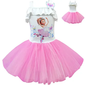 

Summer fashion ballet tutu fancy Nancy dress princess one-piece dress toddler little girl cosplay costume birthday party costume