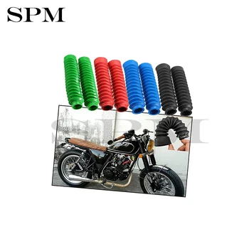 

1 Pair Motorcycle Rubber Front Fork Cover Protector Gaiters Boot Gaitor For Harley Red Black Green Blue