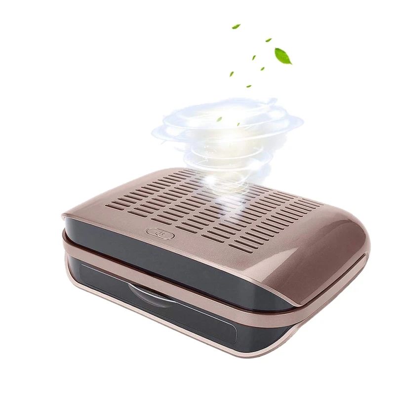Nail Art Dust Collector 68W Strong Power Nail Vacuum Cleaner Machine Professional Salon Nails Dust Suction Equipment(EU Plug