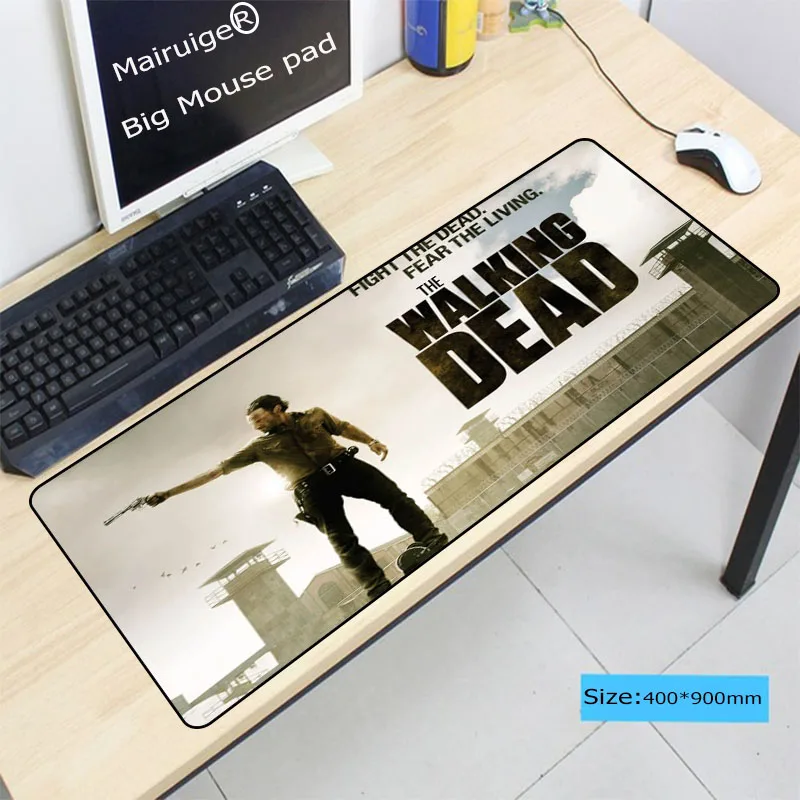 Walking Dead Large Pad Laptop Mouse Notbook Computer Creative Rubber Mat Gaming Lock Edge Mousepad 