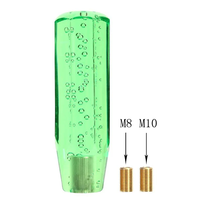 Хрустальный букет, ручка переключения передач MT, рычаг переключения передач, автомобильные аксессуары, применимая модель, универсальная ручная шестерня - Название цвета: Green w M8 M10